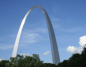 “Thomas Jefferson’s vision of the spread of knowledge, freedom and democracy inspired Eero Saarinen’s masterpiece of modern design of the Gateway Arch”