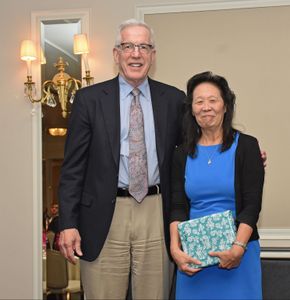 Drs. Coleman & Au standing together