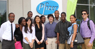 Summer interns Pfizer web GMS summer interns.