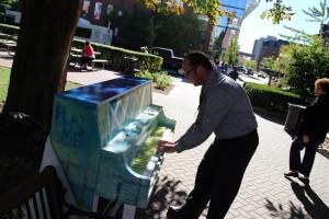 Trying out the ivories...