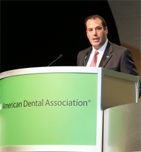 Dr. Jonathan Shenkin speaking at the ADA