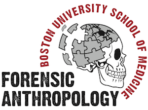 Forensic Anthropology logo with puzzle piece skull