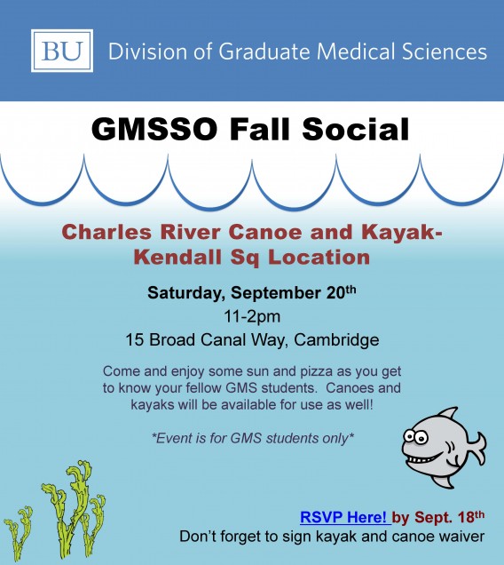 GMSSO Fall Social Graduate Medical Sciences