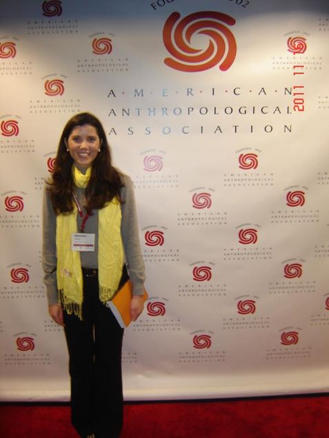 Student at the American Anthropological association meeting
