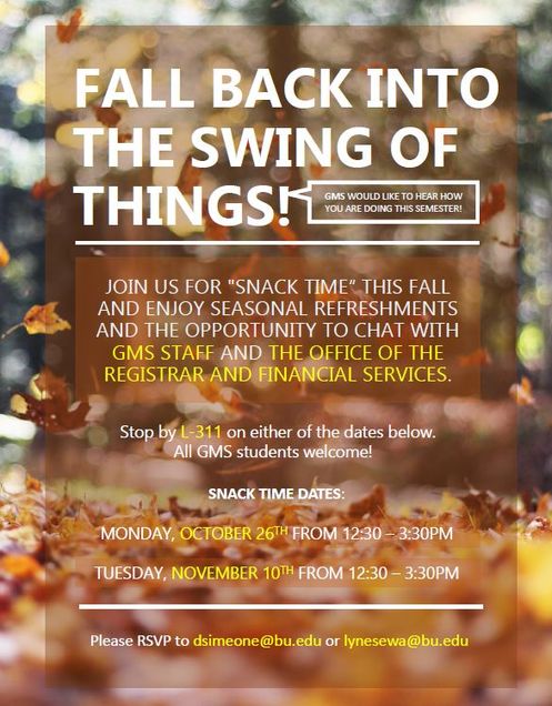 GMS Snack time poster 2015