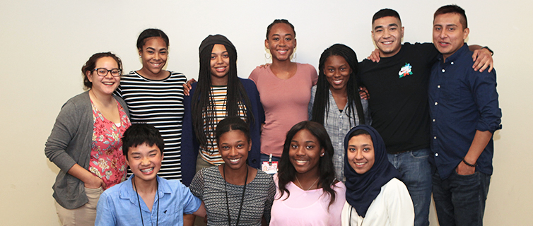 smiling group of students