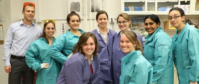 Group of students in lab