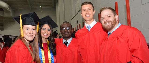 Group of students at graduation