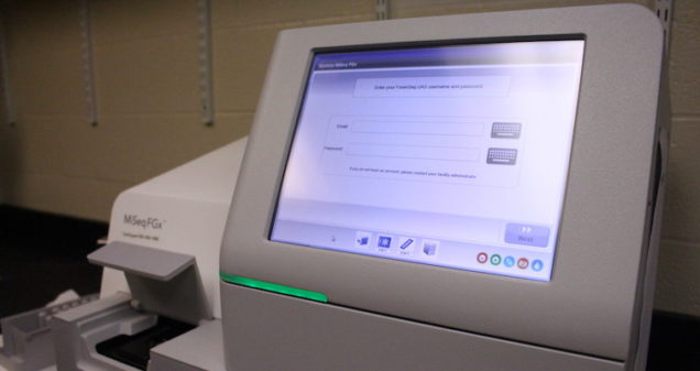 DNA sequencer in lab