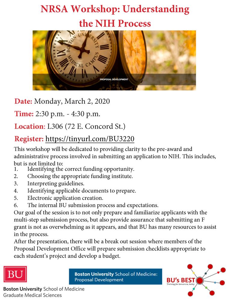NRSA Understanding the NIH Process 3/2 Graduate Medical
