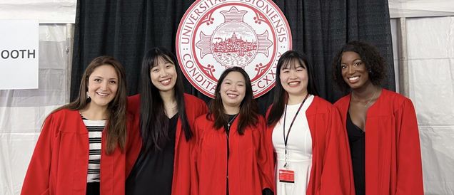 students graduating