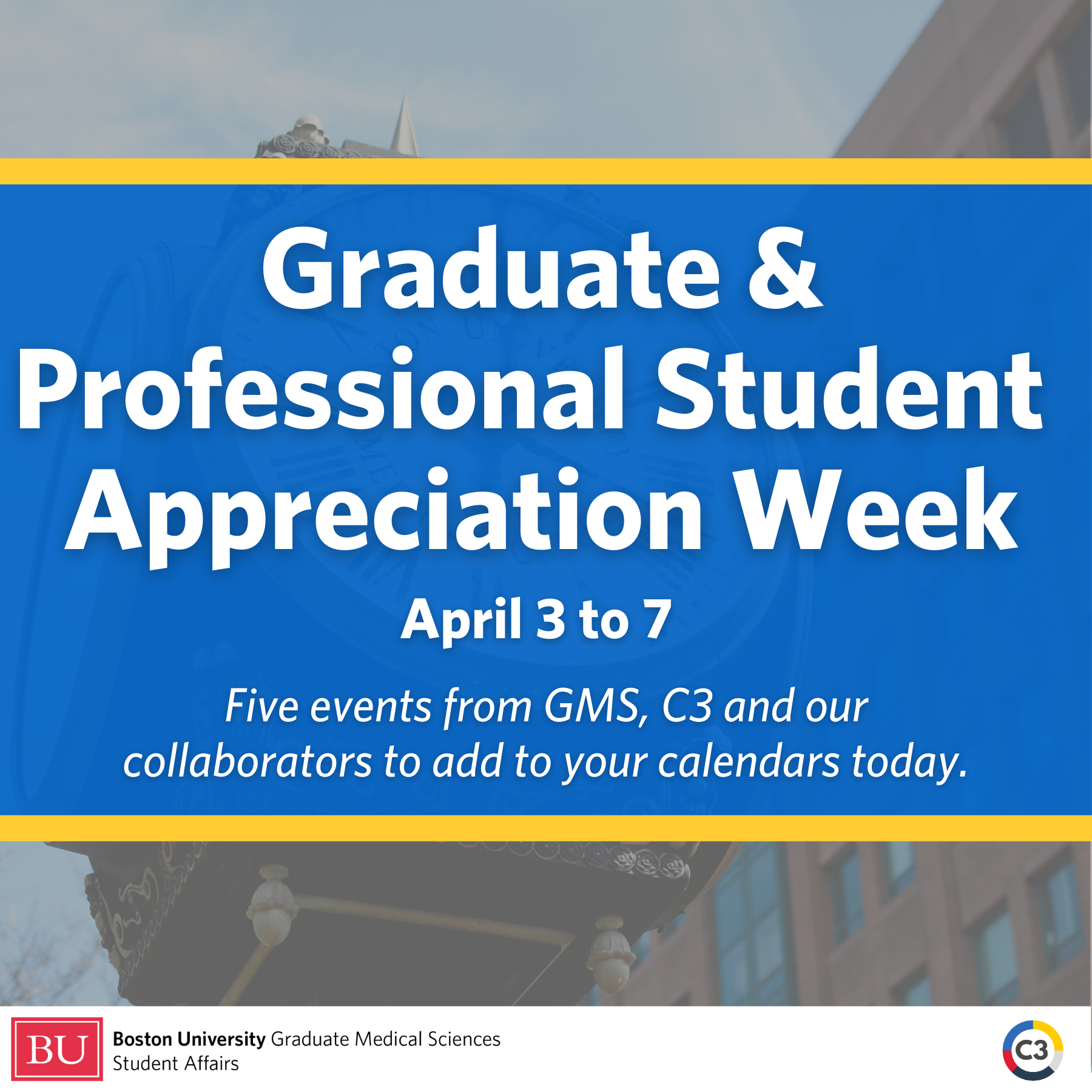 Celebrate Graduate & Professional Student Appreciation Week with GMS