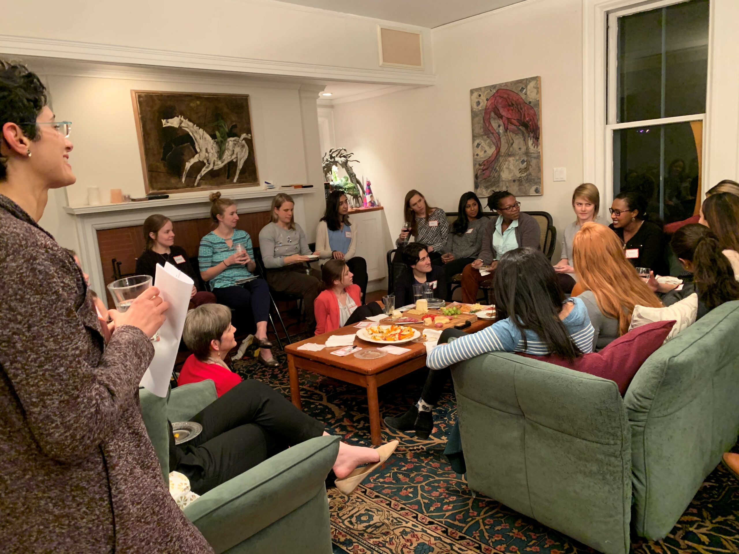 Faculty and residents at Womens Dinner