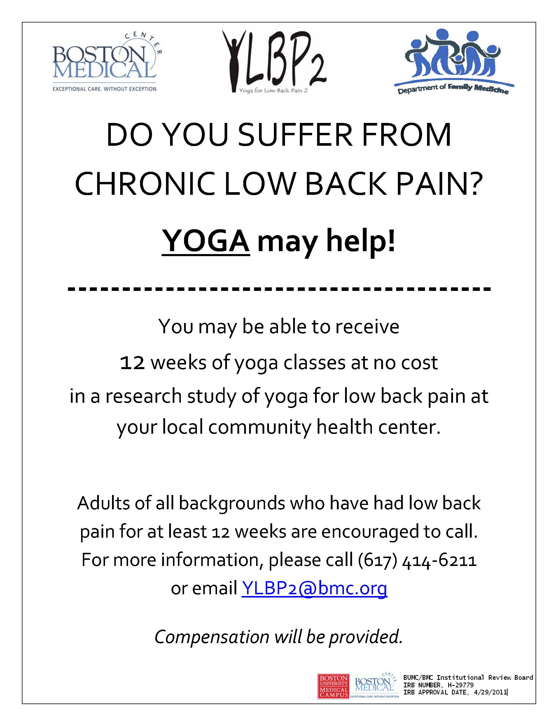 Yoga For Chronic Low Back Pain » Integrative Medicine » Boston 