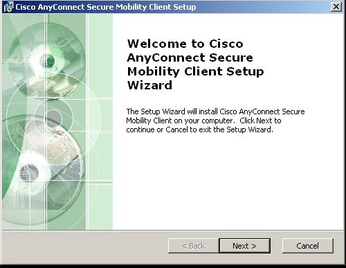 cisco anyconnect secure mobility client setup wizard