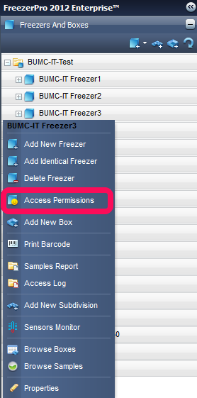 access permissions circled