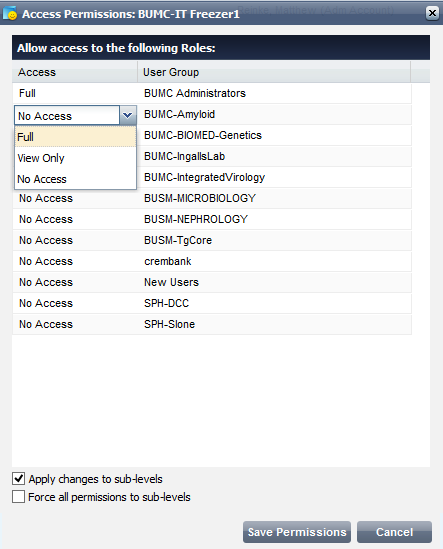 allow access to following roles