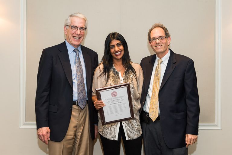 Drs. Coleman & Orlander with award winner