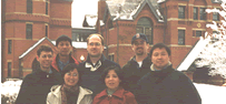 Group photo in front of the Talbot (School of Public Health) building