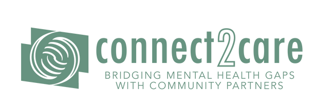 Connect2Care logo, its tagline reads: Bridging mental health gaps with community partners